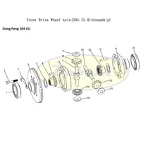 304.31.210A-1 Vymezovací kroužek (Half shaft gear washer) Dong Feng (č.91/5)