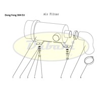 404G2-6E.10.101 Filtr obal (Air Filter assy) Dong Feng (č.99/1)