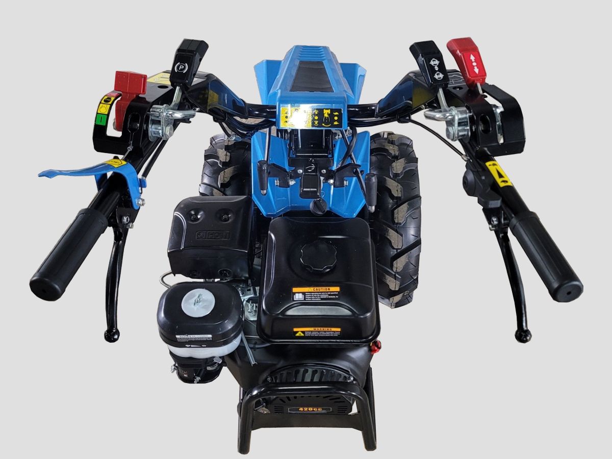 Řízení jednonápravového traktoru dabaki Merlin MF 400E