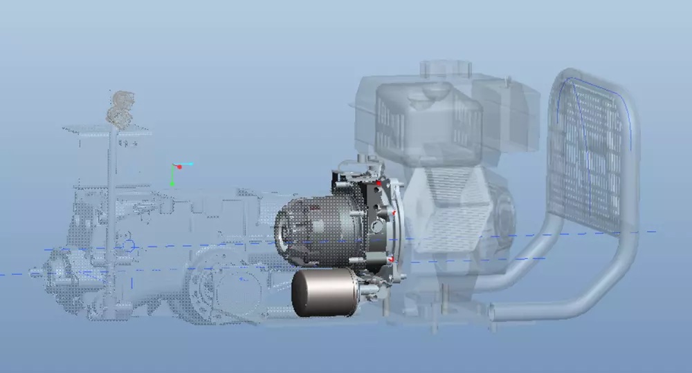 Hydro-mechanická spojka pro jednonápravové traktory Titan 745 +