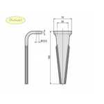 Nůž rotačních bran